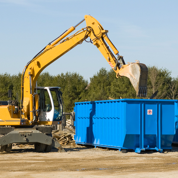 can i choose the location where the residential dumpster will be placed in Hermitage